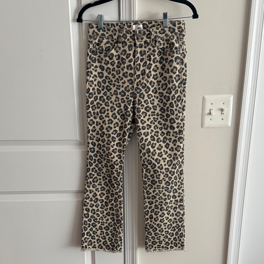 Amuse Society Animal Print Denim Pants